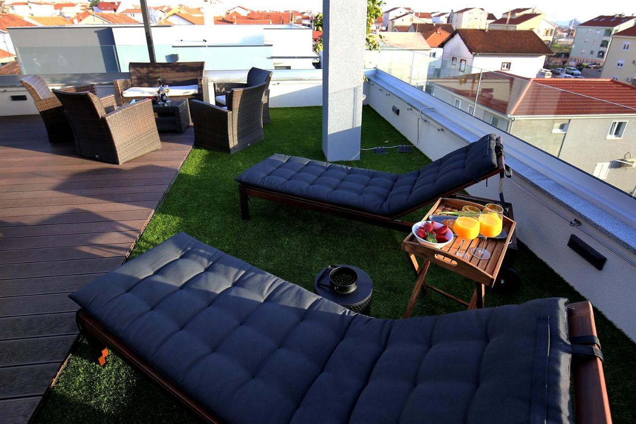 Esso Roof Terrace Apartment Zadar Bagian luar foto