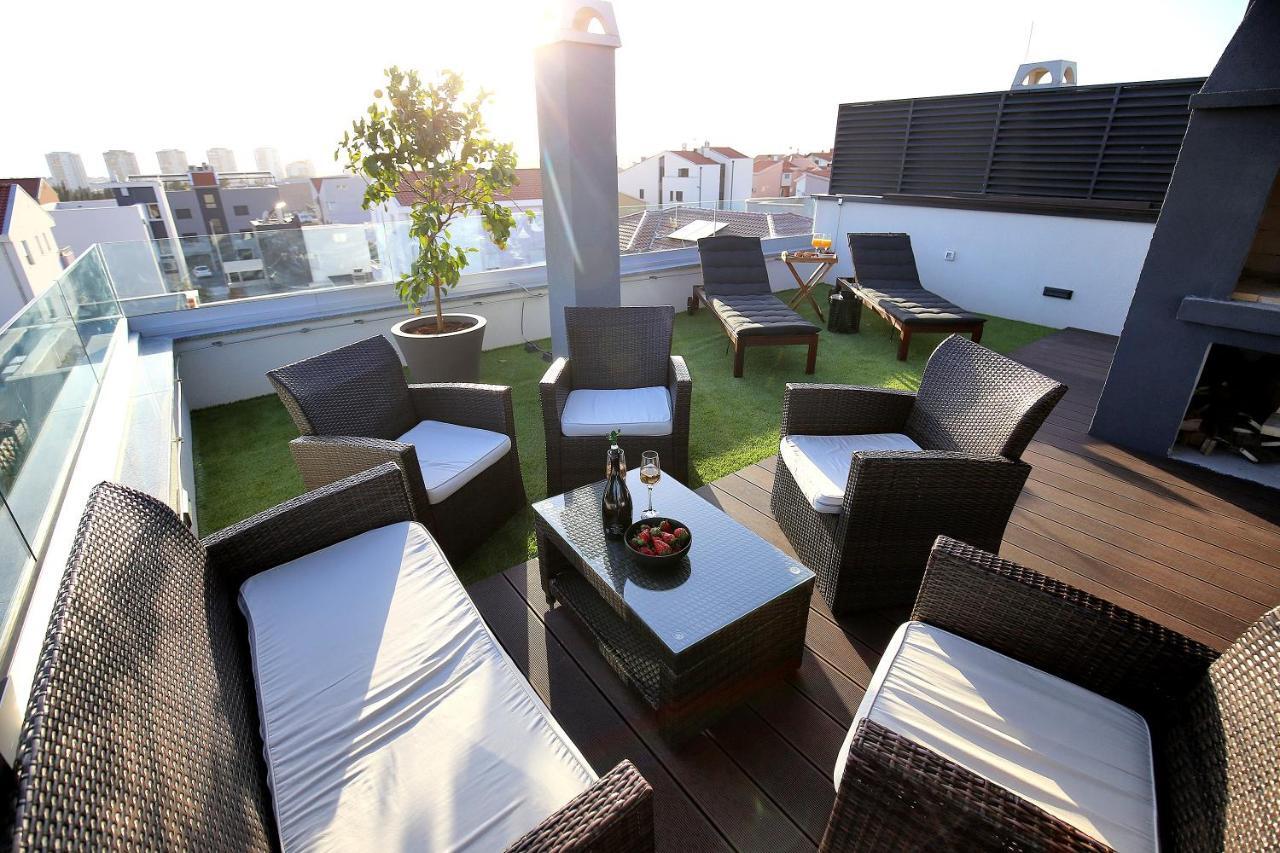 Esso Roof Terrace Apartment Zadar Bagian luar foto